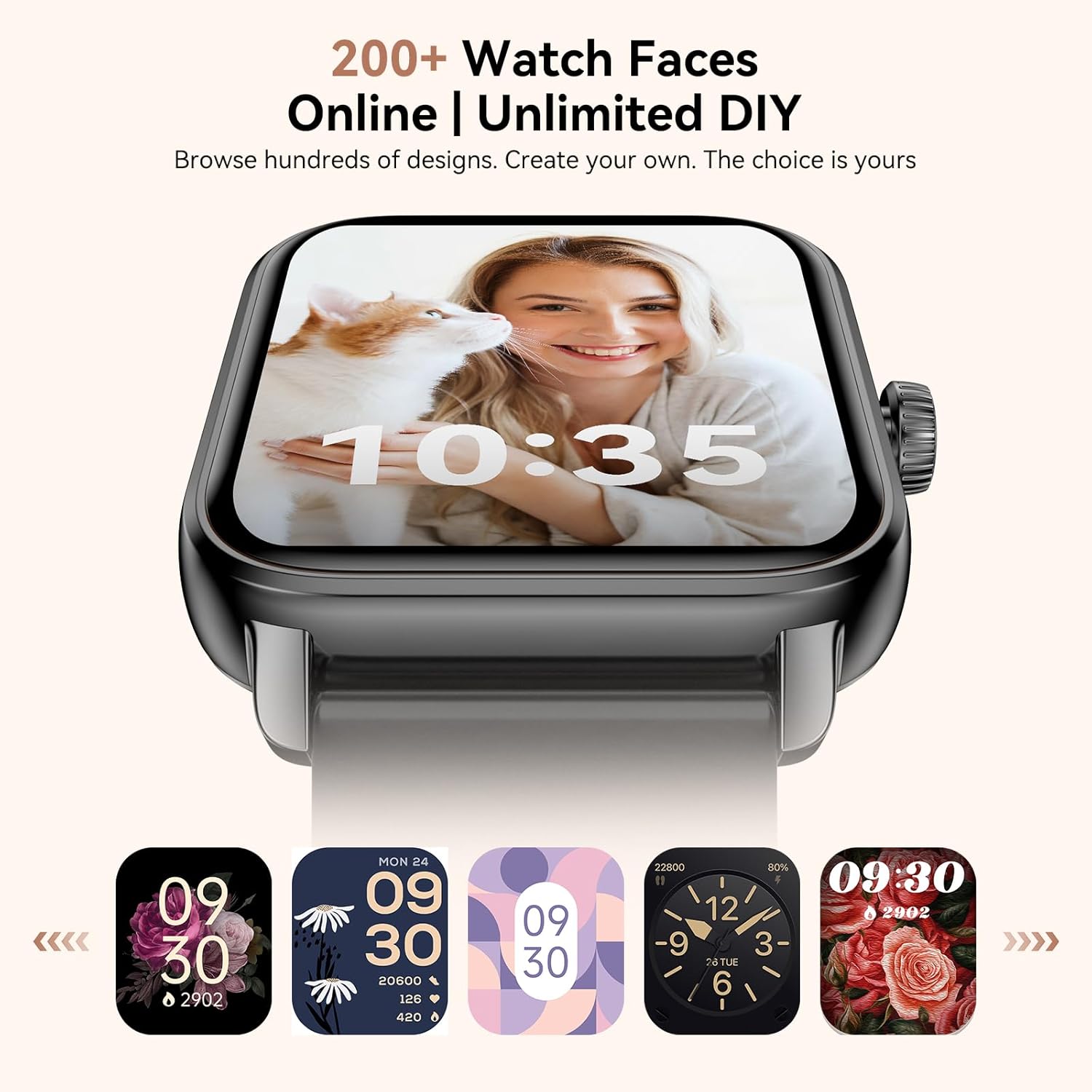 iBesi Smart Watches for Men Women, 1.85" HD Touch Screen Fitness Tracker with Bluetooth Calling & Alexa, IP68 Waterproof, 120 Sports Modes, Heart Rate Sleep Monitor, 7 Days Battery for iOS Android (Black) - Image 7